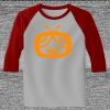 Raglan 3/4 Roundneck Shirt (Gray Body) Thumbnail
