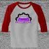 Raglan 3/4 Roundneck Shirt (Gray Body) Thumbnail
