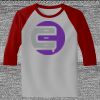 Raglan 3/4 Roundneck Shirt (Gray Body) Thumbnail
