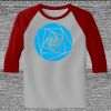 Raglan 3/4 Roundneck Shirt (Gray Body) Thumbnail