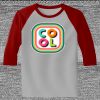 Raglan 3/4 Roundneck Shirt (Gray Body) Thumbnail