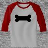 Raglan 3/4 Roundneck Shirt (Gray Body) Thumbnail