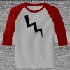 Raglan 3/4 Roundneck Shirt (Gray Body) Thumbnail
