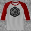 Raglan 3/4 Roundneck Shirt (Gray Body) Thumbnail