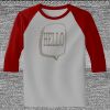 Raglan 3/4 Roundneck Shirt (Gray Body) Thumbnail