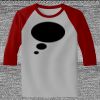 Raglan 3/4 Roundneck Shirt (Gray Body) Thumbnail