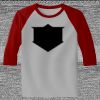Raglan 3/4 Roundneck Shirt (Gray Body) Thumbnail
