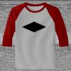 Raglan 3/4 Roundneck Shirt (Gray Body) Thumbnail