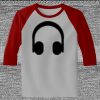 Raglan 3/4 Roundneck Shirt (Gray Body) Thumbnail