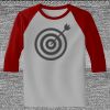 Raglan 3/4 Roundneck Shirt (Gray Body) Thumbnail