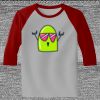 Raglan 3/4 Roundneck Shirt (Gray Body) Thumbnail