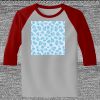 Raglan 3/4 Roundneck Shirt (Gray Body) Thumbnail