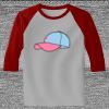 Raglan 3/4 Roundneck Shirt (Gray Body) Thumbnail