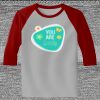 Raglan 3/4 Roundneck Shirt (Gray Body) Thumbnail