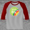 Raglan 3/4 Roundneck Shirt (Gray Body) Thumbnail