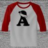 Raglan 3/4 Roundneck Shirt (Gray Body) Raglan 3/4 Roundneck Shirt (Gray Body) Thumbnail