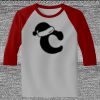 Raglan 3/4 Roundneck Shirt (Gray Body) Thumbnail