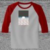 Raglan 3/4 Roundneck Shirt (Gray Body) Thumbnail