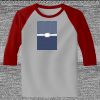 Raglan 3/4 Roundneck Shirt (Gray Body) Thumbnail