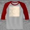 Raglan 3/4 Roundneck Shirt (Gray Body) Thumbnail