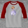 Raglan 3/4 Roundneck Shirt (Gray Body) Thumbnail