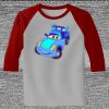 Raglan 3/4 Roundneck Shirt (Gray Body) Thumbnail