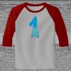 Raglan 3/4 Roundneck Shirt (Gray Body) Thumbnail