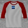 Raglan 3/4 Roundneck Shirt (Gray Body) Thumbnail