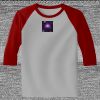 Raglan 3/4 Roundneck Shirt (Gray Body) Thumbnail