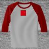 Raglan 3/4 Roundneck Shirt (Gray Body) Thumbnail