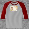 Raglan 3/4 Roundneck Shirt (Gray Body) Thumbnail