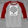 Raglan 3/4 Roundneck Shirt (Gray Body) Thumbnail