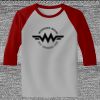 Raglan 3/4 Roundneck Shirt (Gray Body) Thumbnail