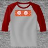 Raglan 3/4 Roundneck Shirt (Gray Body) Thumbnail