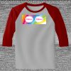 Raglan 3/4 Roundneck Shirt (Gray Body) Thumbnail