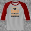 Raglan 3/4 Roundneck Shirt (Gray Body) Thumbnail