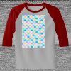 Raglan 3/4 Roundneck Shirt (Gray Body) Thumbnail