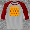 Raglan 3/4 Roundneck Shirt (Gray Body) Thumbnail