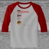 Raglan 3/4 Roundneck Shirt (Gray Body) Thumbnail