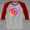 Raglan 3/4 Roundneck Shirt (Gray Body) Thumbnail
