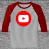 Raglan 3/4 Roundneck Shirt (Gray Body) Thumbnail