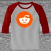 Raglan 3/4 Roundneck Shirt (Gray Body) Thumbnail
