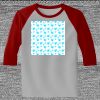 Raglan 3/4 Roundneck Shirt (Gray Body) Thumbnail