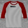 Raglan 3/4 Roundneck Shirt (Gray Body) Thumbnail