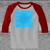 Raglan 3/4 Roundneck Shirt (Gray Body) Thumbnail
