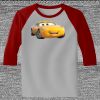 Raglan 3/4 Roundneck Shirt (Gray Body) Thumbnail