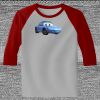 Raglan 3/4 Roundneck Shirt (Gray Body) Thumbnail