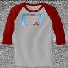 Raglan 3/4 Roundneck Shirt (Gray Body) Thumbnail