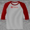 Raglan 3/4 Roundneck Shirt (Gray Body) Thumbnail