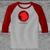 Raglan 3/4 Roundneck Shirt (Gray Body) Thumbnail